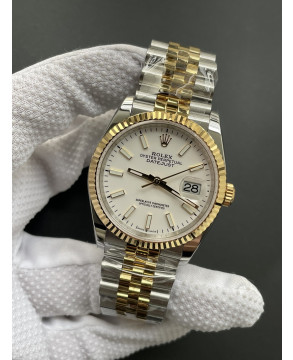 (한정수량/풀겨업) NM공장 롤렉스 데이저스트 36mm 신형 화이트바 옐로우 콤비 /안사면후회