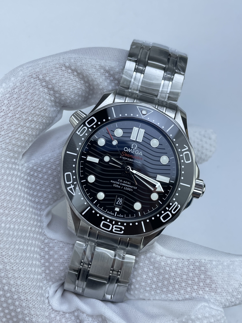 (준비완료/특급배송)NO.2733/VS공장 오메가 씨마스터 다이버 300 스틸 블랙다이얼V4 VS8800 (최신무브업버전)