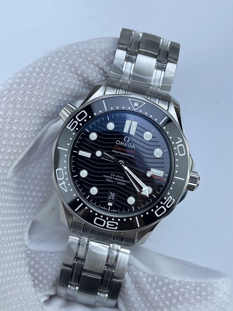 (준비완료/특급배송)NO.2780/VS공장 오메가 씨마스터 다이버 300 스틸 블랙다이얼V4 VS8800 (최신무브업버전)