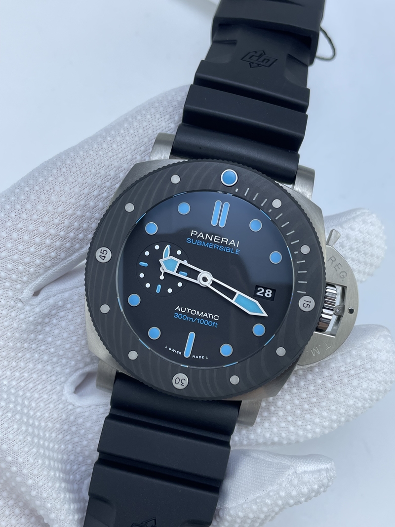 (준비완료/특급배송)NO.2788/ VS공장 파네라이 PAM799 티타늄 카보테크베젤 블랙다이얼 러버