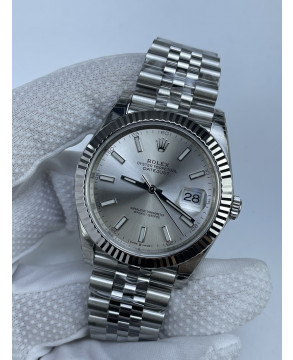 (준비완료/특급배송)NO.2814/  VS공장 롤렉스 데이저스트 41미리 실버 바인덱스 쥬빌레 플루티드