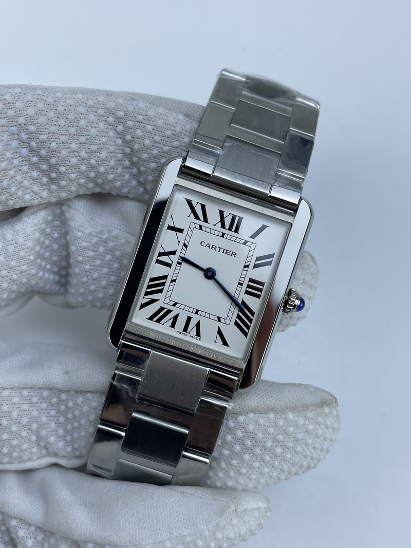 (준비완료/특급배송)NO.2829/K11공장 27mm 까르띠에 탱크솔로 스틸 브슬