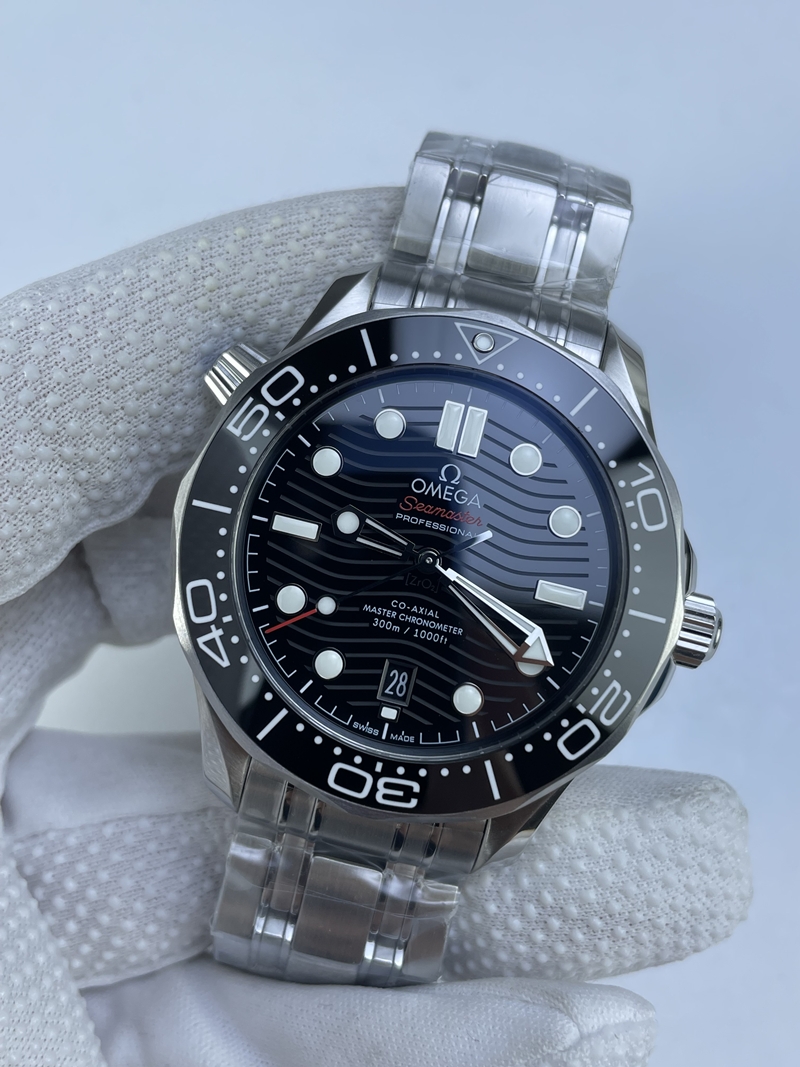 (준비완료/특급배송)NO.3123/VS공장 오메가 씨마스터 다이버 300 스틸 블랙다이얼V4 VS8800 (최신무브업버전)